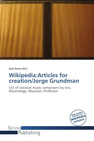 Wikipedia:Articles for creation/Jorge Grundman