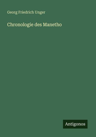 Chronologie des Manetho