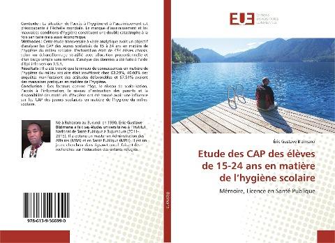 Etude des CAP des élèves de 15-24 ans en matière de l'hygiène scolaire