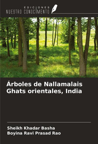 Árboles de Nallamalais Ghats orientales, India