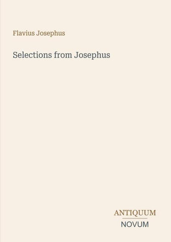 Selections from Josephus