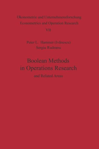 Boolean Methods in Operations Research and Related Areas