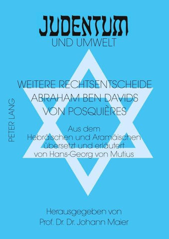 Weitere Rechtsentscheide Abraham Ben Davids von Posquières