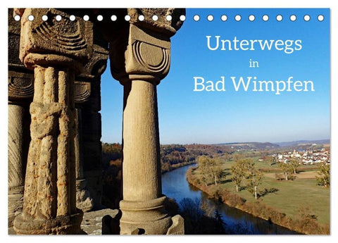 Unterwegs in Bad Wimpfen (Tischkalender 2026 DIN A5 quer), CALVENDO Monatskalender