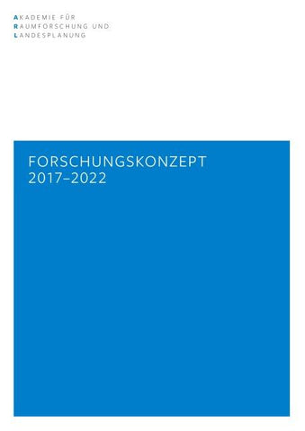 Forschungskonzept 2017 - 2022