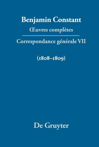 Correspondance générale 1808–1809