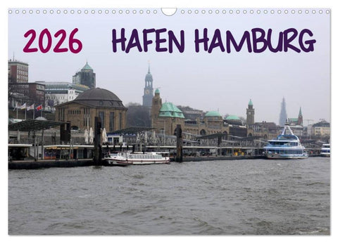 Hafen Hamburg 2026 (Wandkalender 2026 DIN A3 quer), CALVENDO Monatskalender