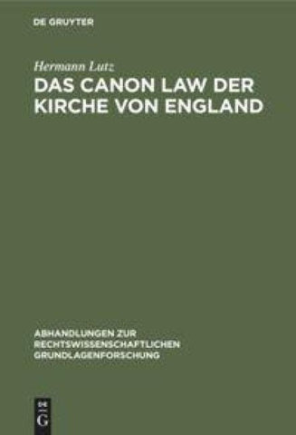 Das Canon Law der Kirche von England