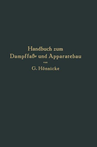 Handbuch zum Dampffaß- und Apparatebau