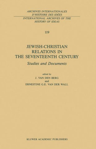Jewish-Christian Relations in the Seventeenth Century