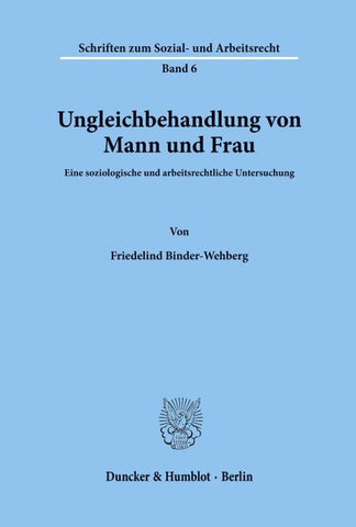 Ungleichbehandlung von Mann und Frau.