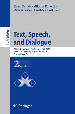 Text, Speech, and Dialogue