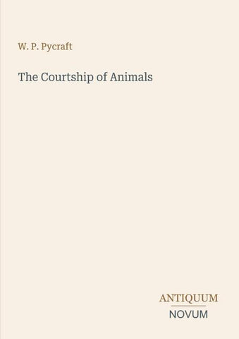 The Courtship of Animals
