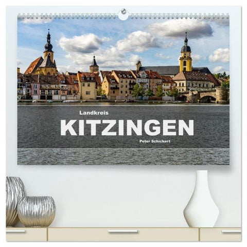 Landkreis Kitzingen (hochwertiger Premium Wandkalender 2026 DIN A2 quer), Kunstdruck in Hochglanz