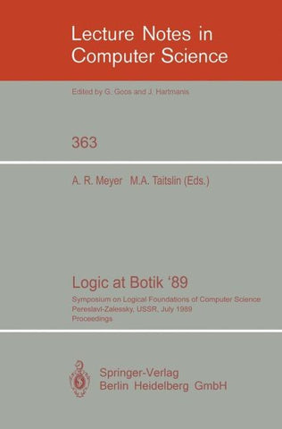 Logic at Botik '89