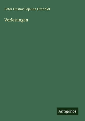 Vorlesungen
