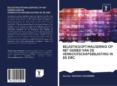 BELASTINGOPTIMALISERING OP HET GEBIED VAN DE VENNOOTSCHAPSBELASTING IN DE DRC