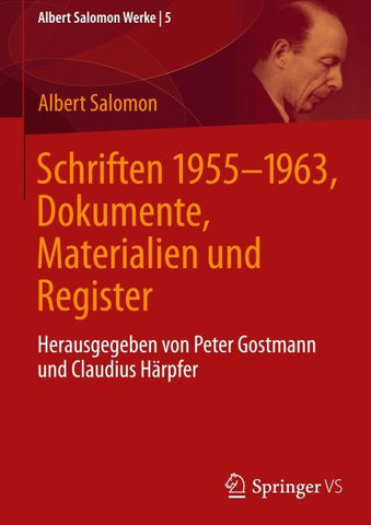 Schriften 1955-1963, Dokumente, Materialien und Register