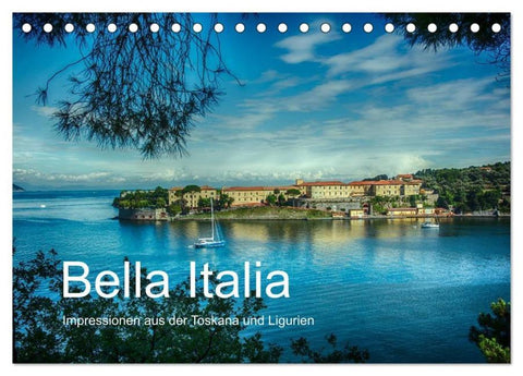 Bella Italia – Impressionen aus der Toskana und Ligurien (Tischkalender 2026 DIN A5 quer), CALVENDO Monatskalender