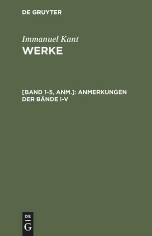 Anmerkungen der Bände I-V
