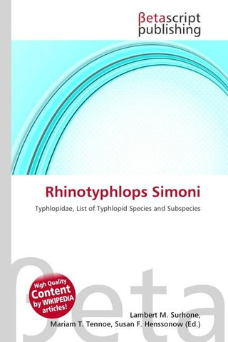 Rhinotyphlops Simoni