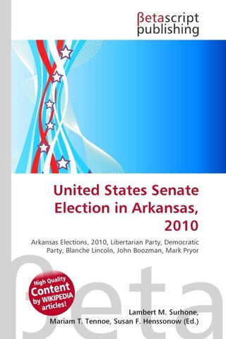 United States Senate Election in Arkansas, 2010