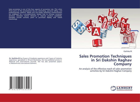 Sales Promotion Techniques in Sri Dakshin Raghav Company