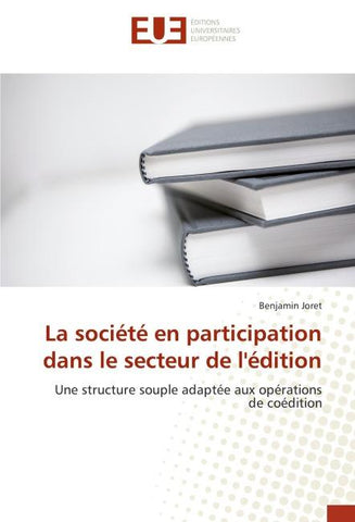 La société en participation dans le secteur de l'édition