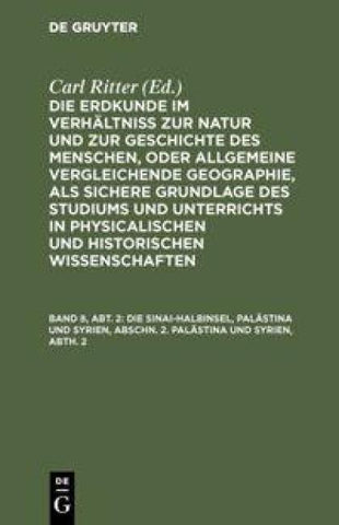 Die Sinai-Halbinsel, Palästina und Syrien, Abschn. 2. Palästina und Syrien, Abth. 2