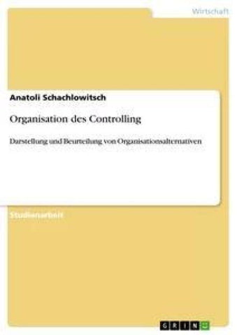Organisation des Controlling