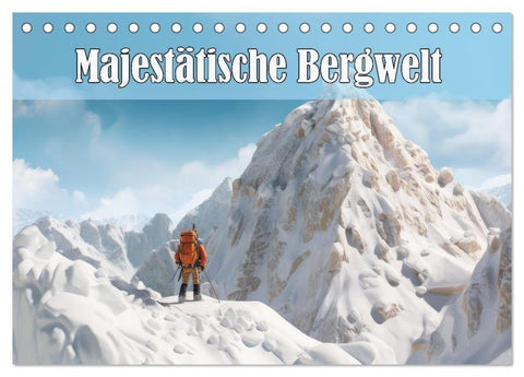 Imposante Bergwelt (Tischkalender 2026 DIN A5 quer), CALVENDO Monatskalender