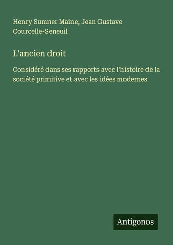 L'ancien droit