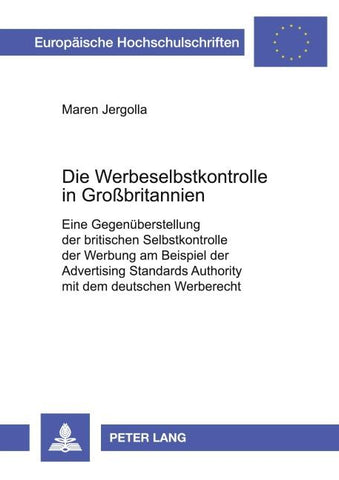 Die Werbeselbstkontrolle in Großbritannien