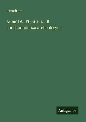 Annali dell'Instituto di corrispondenza archeologica