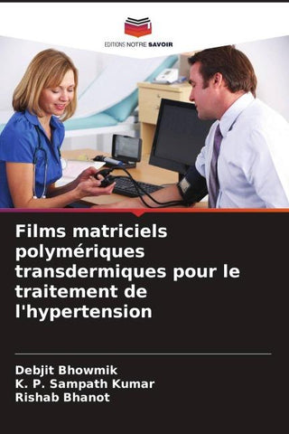 Films matriciels polymériques transdermiques pour le traitement de l'hypertension
