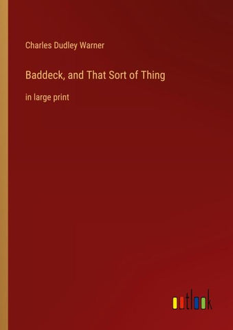 Baddeck, and That Sort of Thing