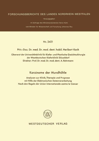 Karzinome der Mundhöhle