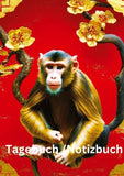 Tagebuch / Notizbuch   Chinesische Tierkreis Affe
