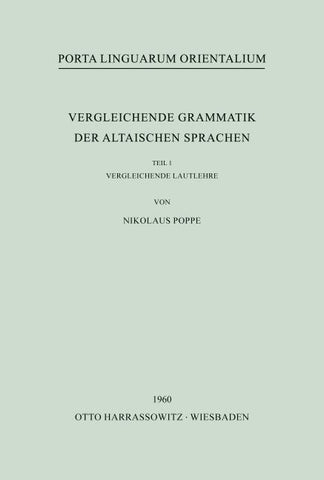 Vergleichende Grammatik der altaischen Sprachen