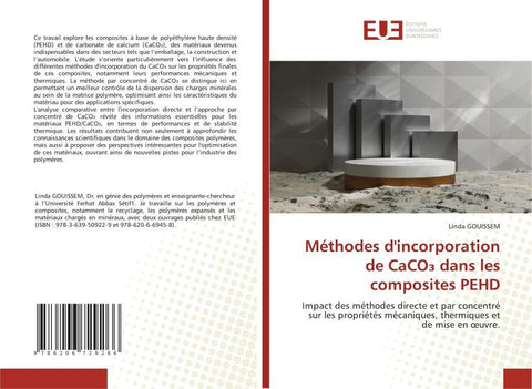 Méthodes d'incorporation de CaCO¿ dans les composites PEHD