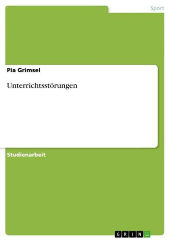 Unterrichtsstörungen