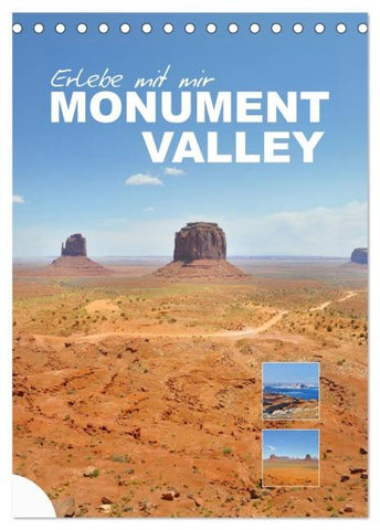 Erlebe mit mir das Monument Valley (Tischkalender 2026 DIN A5 hoch), CALVENDO Monatskalender