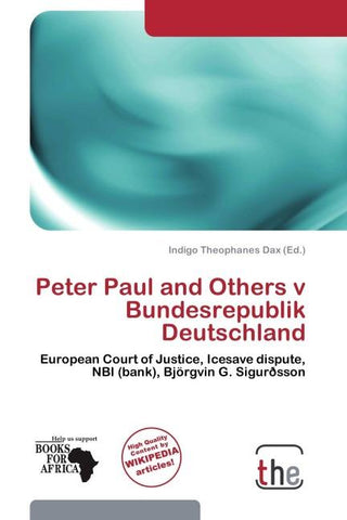 Peter Paul and Others v Bundesrepublik Deutschland