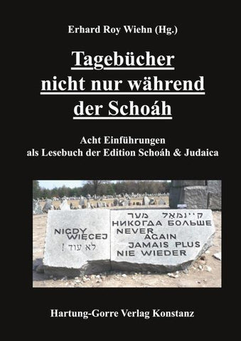 Tagebücher nicht nur während der Schoáh