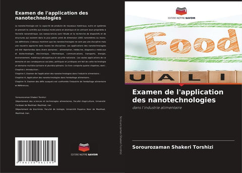 Examen de l'application des nanotechnologies