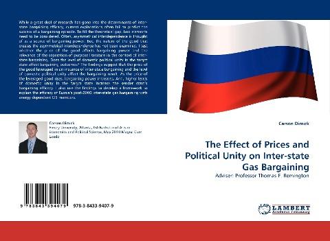 The Effect of Prices and Political Unity on Inter-state Gas Bargaining