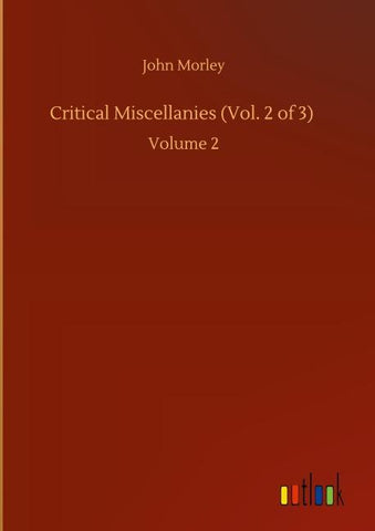 Critical Miscellanies (Vol. 2 of 3)