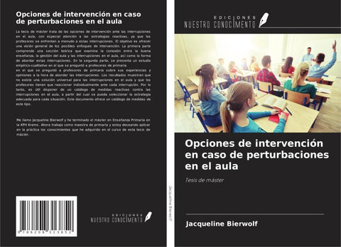 Opciones de intervención en caso de perturbaciones en el aula