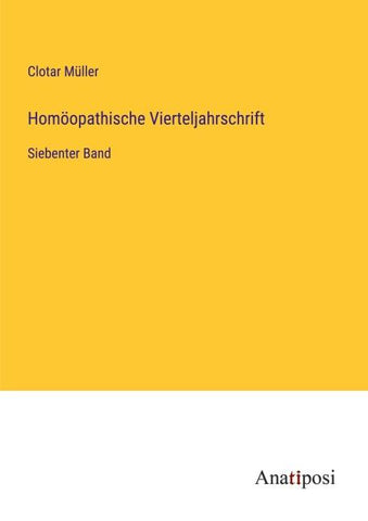 Homöopathische Vierteljahrschrift