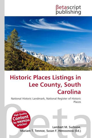 Historic Places Listings in Lee County, South Carolina